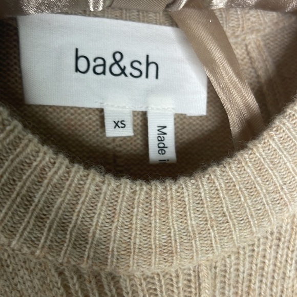 Ba&sh Beige Nancy Wool and Yak Blend Mini Dress Size XS - Picture 7 of 11